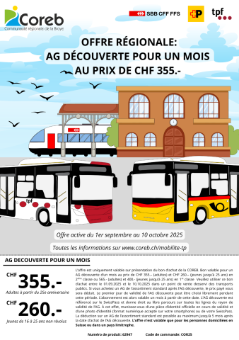 Abonnement général découverte